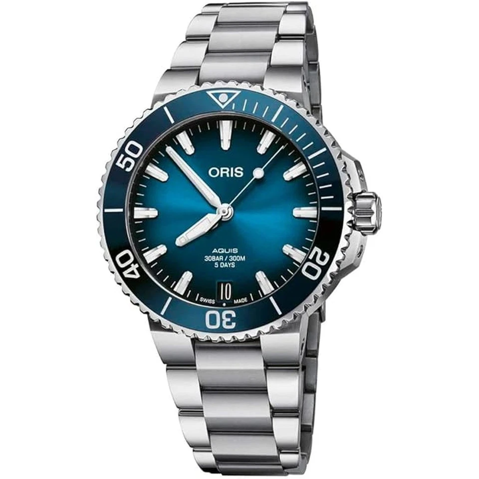 Oris 0140077694135-0782209PEB Store Display 9,7 de 10 Masculino Aquis Data Azul