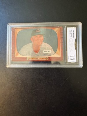 1954 Bowman Card # 234 Bartell Coach Reds Graded GMA 4.5 VG-EX+ Free Shipping 