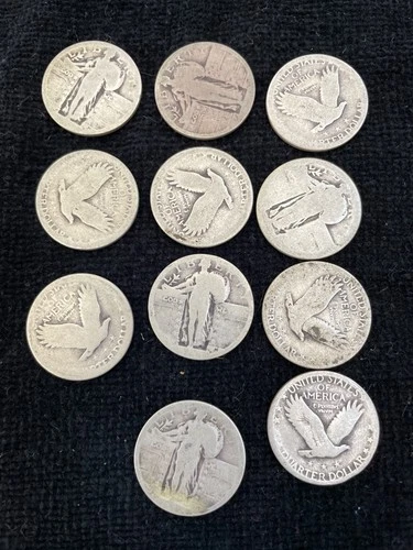 1920’s 25C Standing Liberty Quarter, 11ct