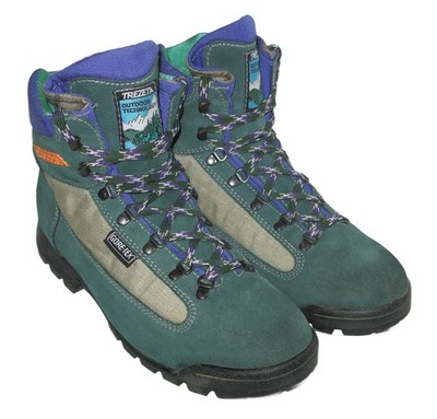 Vintage Trezeta GTX Gore-Tex Waterproof Hiking Boots EU 47 US Men 13 Italy Green