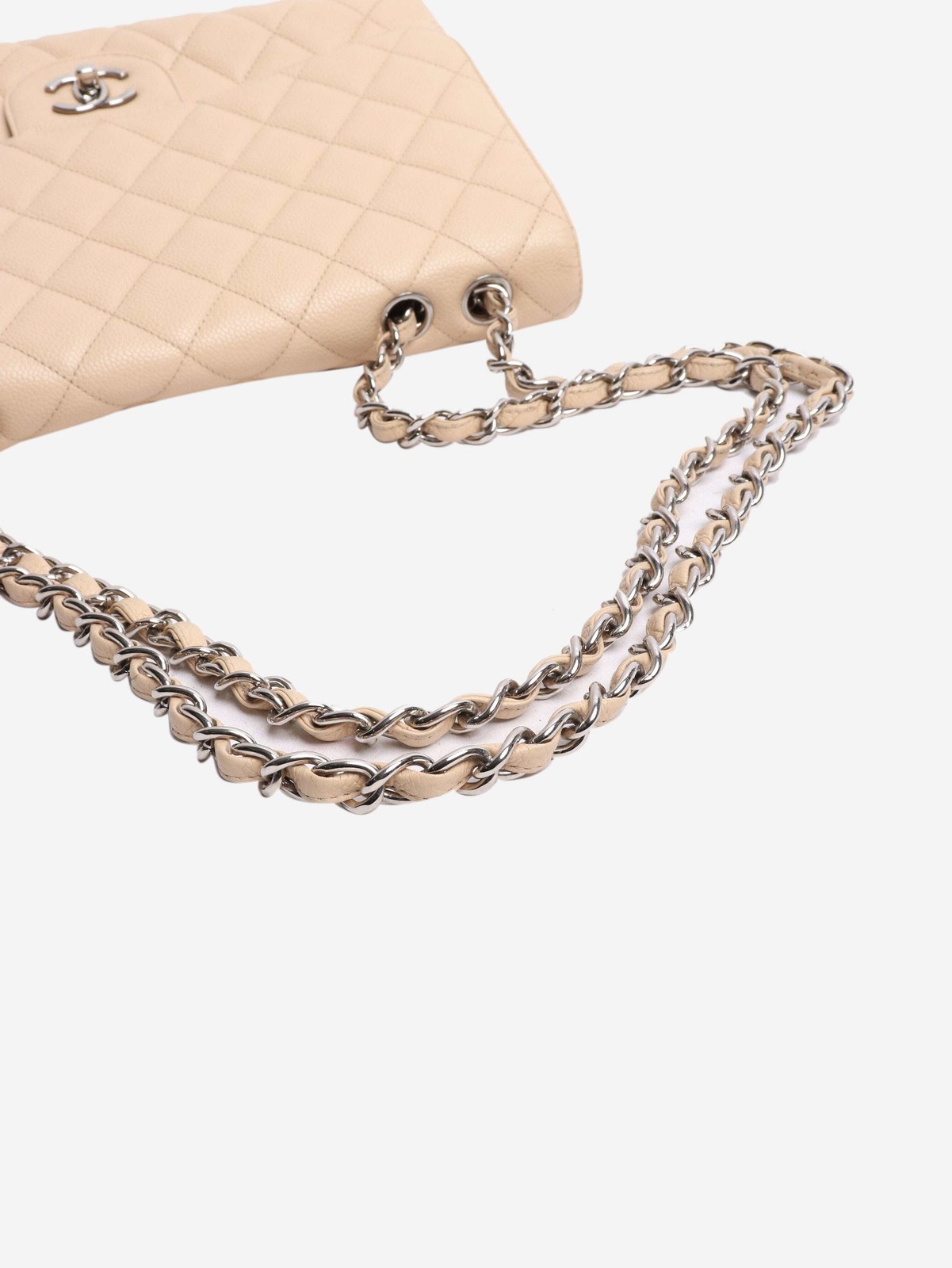 Chanel Blush 2009 caviar jumbo Classic Single Flap bag image 5