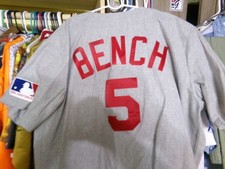 Johnny Bench men's Mitchell and Ness Authentic Jersey; Size 3XL; Wool; 1969