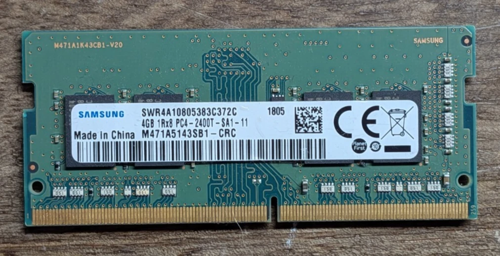 Samsung DDR4 SDRAM 4 GB Capacity per Module Memory (RAM) for sale