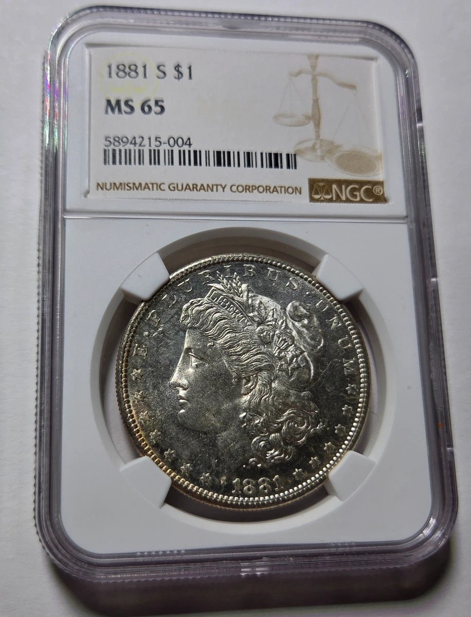 NGC 1881 Year Grade MS 65 Morgan Dollars (1878-1921) for sale | eBay