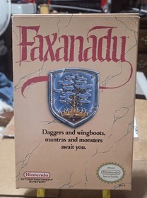 Faxanadu Completo CIB con Sistema de Entretenimiento Nintendo Manual NES Limpio Probado