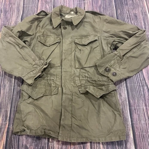 VTG Military M-1943 Field Jacket 34-L  ? WWII U.S. Army Olive Green