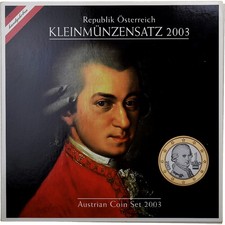 [#131721] Austria, Set 1 ct. - 2 Euro, Mozart, 2003, Vienna, MS