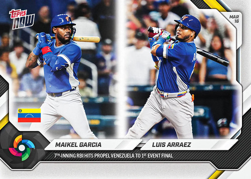2026 Topps Now WBC-39 Luis Arraez / Maikel Garcia