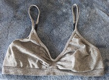 Wilfred Women's Bralette Medium Gray Sleeveless USA Made Bra Elevated Basics