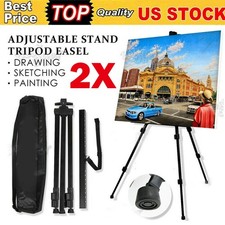 2 Pack Art Tripod Easel Display Stand Drawing Board Artist Sketch Painting Bag