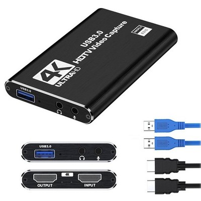 Audio Videoaufnahmekarte HDMI Videoaufnahmegerät USB 3.0 Game Capture Card 4K HD