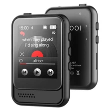 Colorcool MP3 Player w/ Bluetooth, Portable Music Player with Speaker Black
