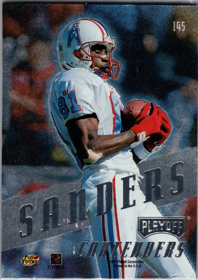 1997 Playoff Contenders #145 Chris Sanders - Image 2 of 2