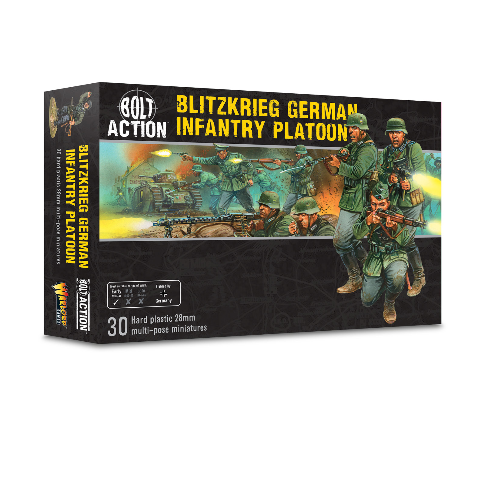 Bolt Action - Blitzkrieg German Infantry Platoon plastic boxed set - Warlord Gam