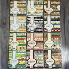 Lot of 12 Bo Bunny 6x6 Scrapbook Paper Pads Mostly Full Assorted Themes