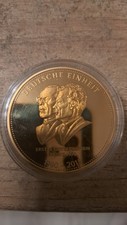 Medaille BRD Deutschland 25 Jahre Deutsche Einheit 1990–2015 goldfarben