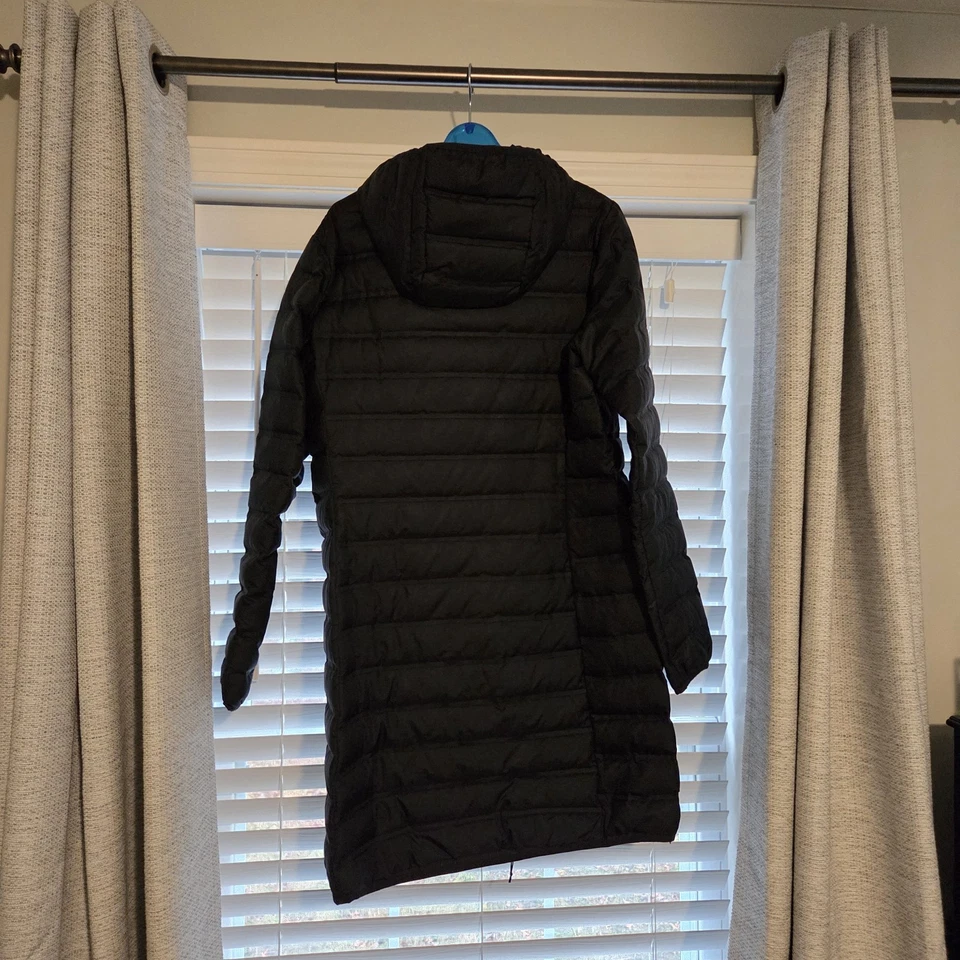 Jaqueta Columbia Feminina Powder Lite Puffer Preta com Capuz Omni-Heat Tamanho Grande - Imagem 2 de 3