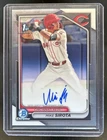 2024 Bowman Draft Mike Sirota Chrome Auto Autograph 1st Prospect #CPA-MS Reds