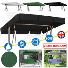 600D Replacement Canopy For Swing Seat 3 Seater Garden Hammock Cover Top Roof
