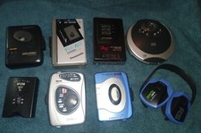 Lot of 7 SONY WALKMAN, Panasonic, RCA, DSS, Stereo,cSports GPX, Philco,