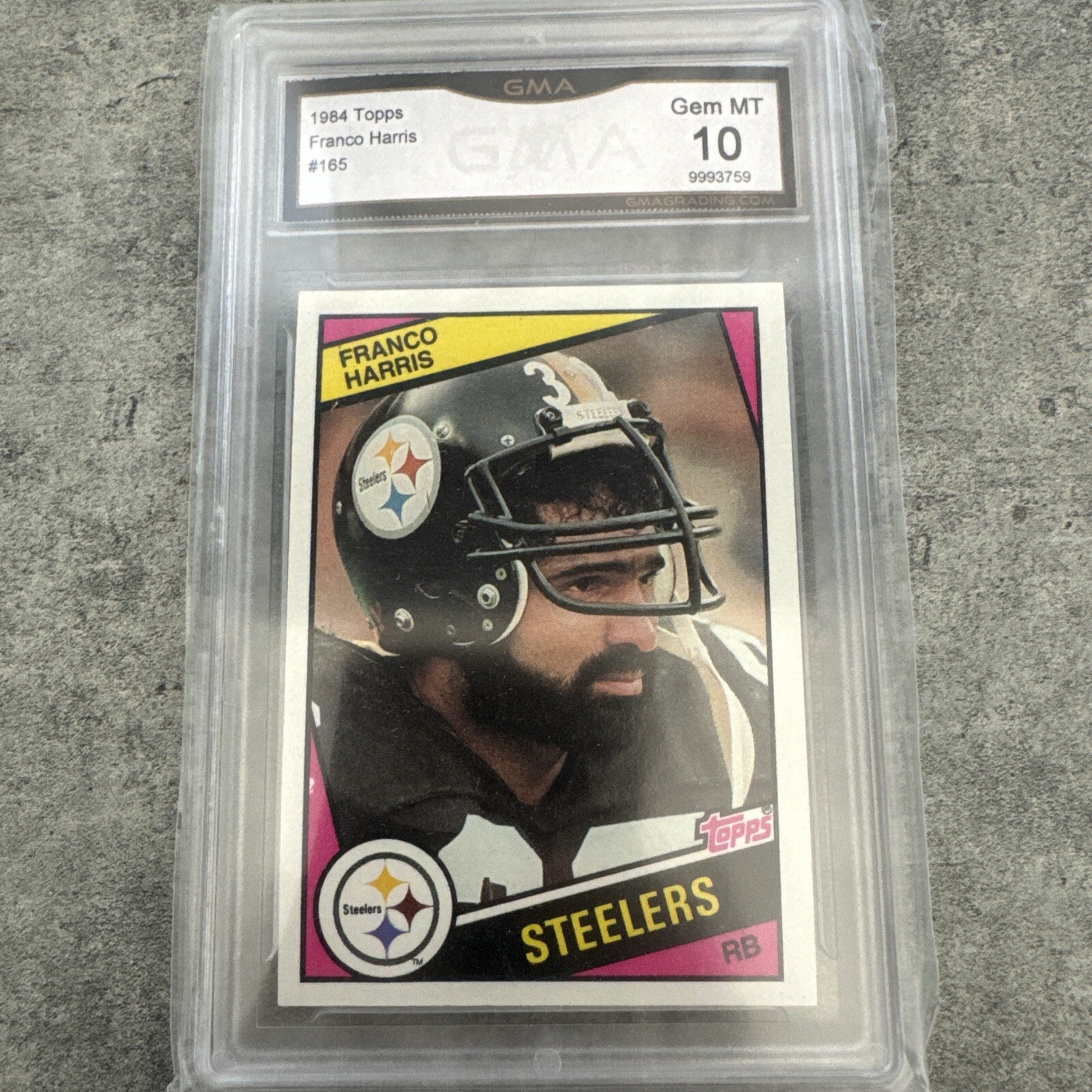 1984 Topps Franco Harris #165 PSA 9 Pittsburgh Steelers