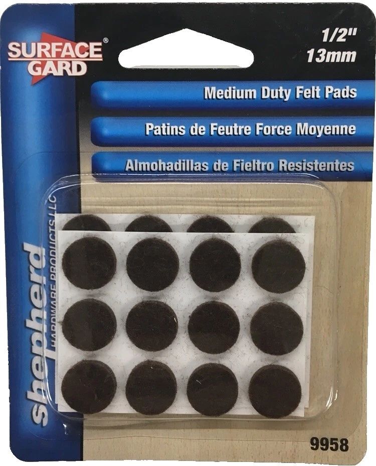 Se desliza marrón Madera muebles, piezas de muebles Fieltro