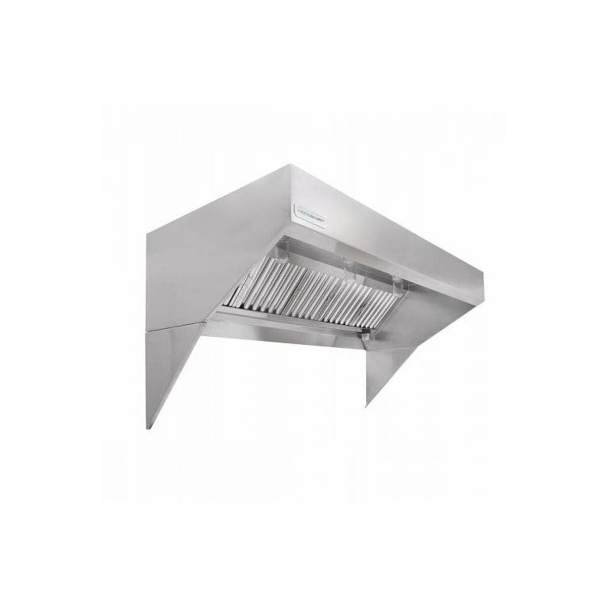 HoodMart 1348HLBM 13 FT Low Ceiling Sloped Front Wall Canopy