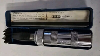 Vintage Buffalo No. 2500 Impact Driver Set , 4 Bits, Adapter & Metal