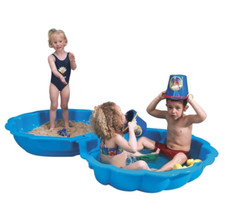 Blue Maxi Shell Clam Set Sandpit Kids Toddler Summer Sand and Water Toy