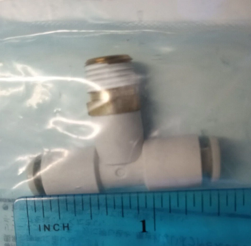 SMC KQ2T04-01S 4MMx4MMx1/8"NPT push-to-connect branch tee **10-pack** - Image 3 of 4