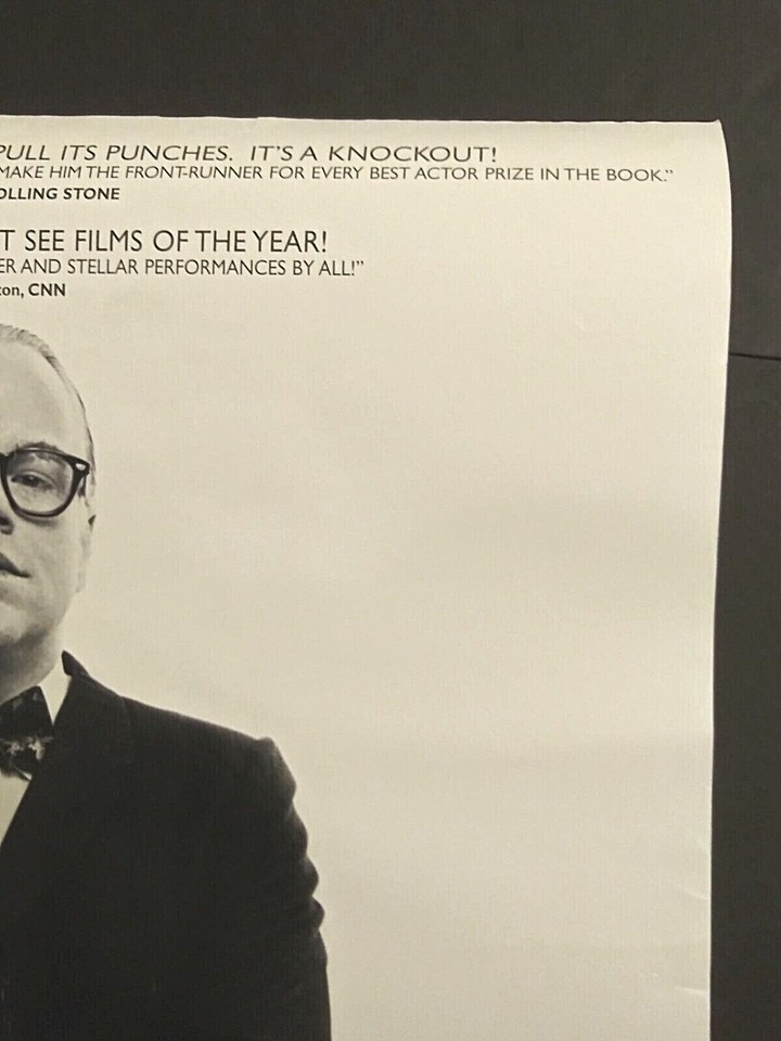 Capote Promo Movie Theater Poster 2005 w/ Philip Seymour Hoffman 27"w x