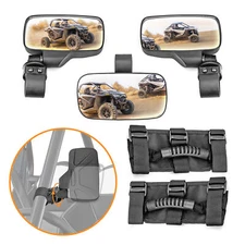 Rear View Side Center Mirror Kit For Polaris Ranger RZR XP Crew 570 800 900 1000