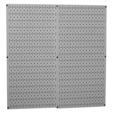 Wall Control Pegboard Gray Metal 32"x16" Panels Garage Durable Storage 2-Pack