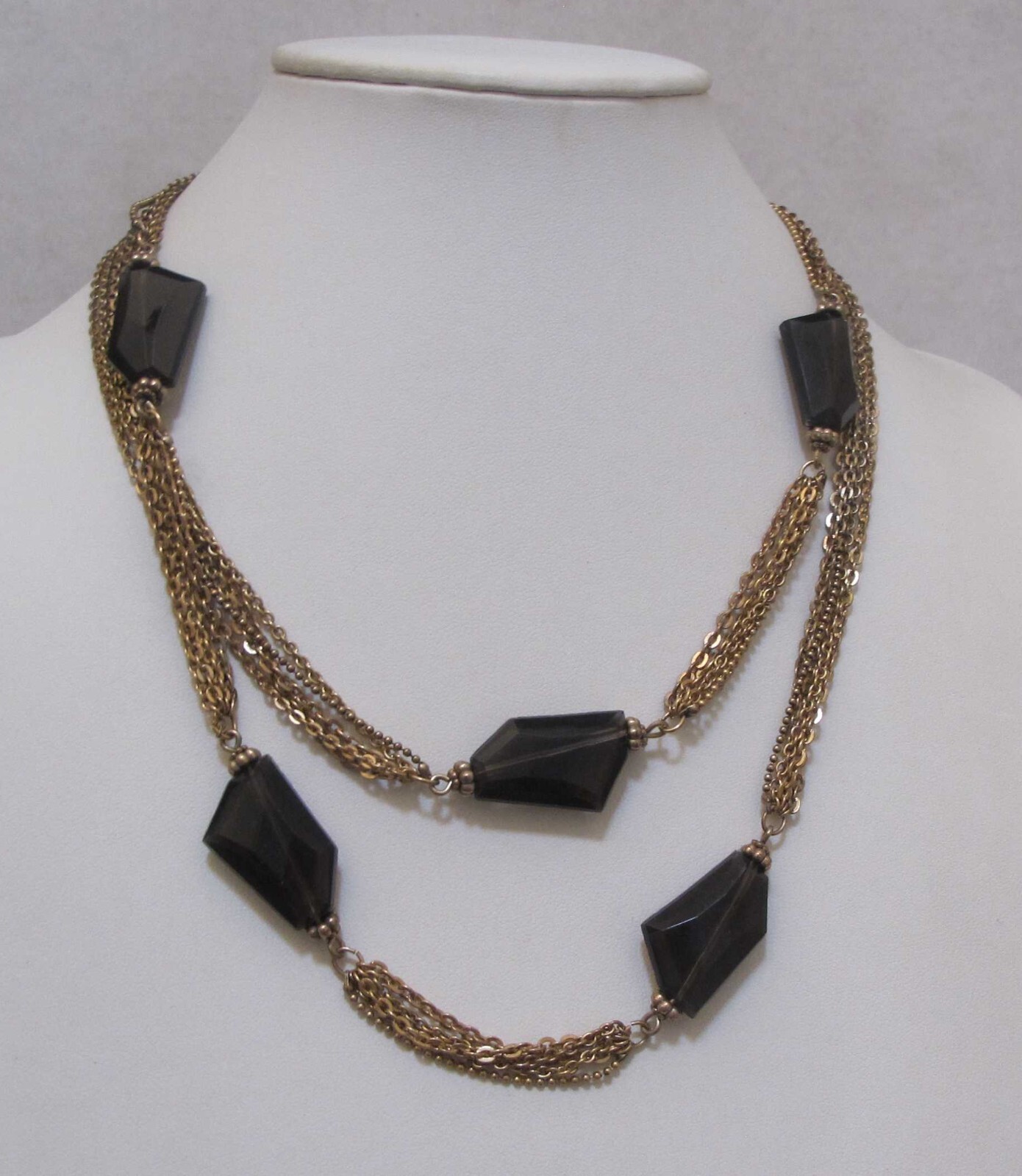 CHICO’s Translucent Dark Brown Angular Stations 5… - image 3