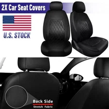 For Ford Mustang Car Seat Covers Leather Full Set Cushion Pad Mat -2 Front Seats