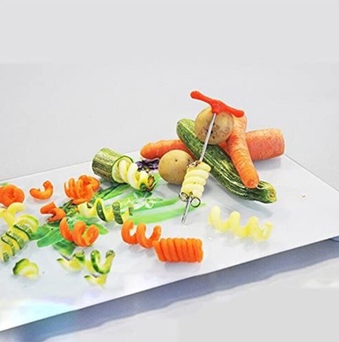 Spiral Slicer Radish Potato Vegetable Manual Roller Spiral Cutter - Picture 2 of 4