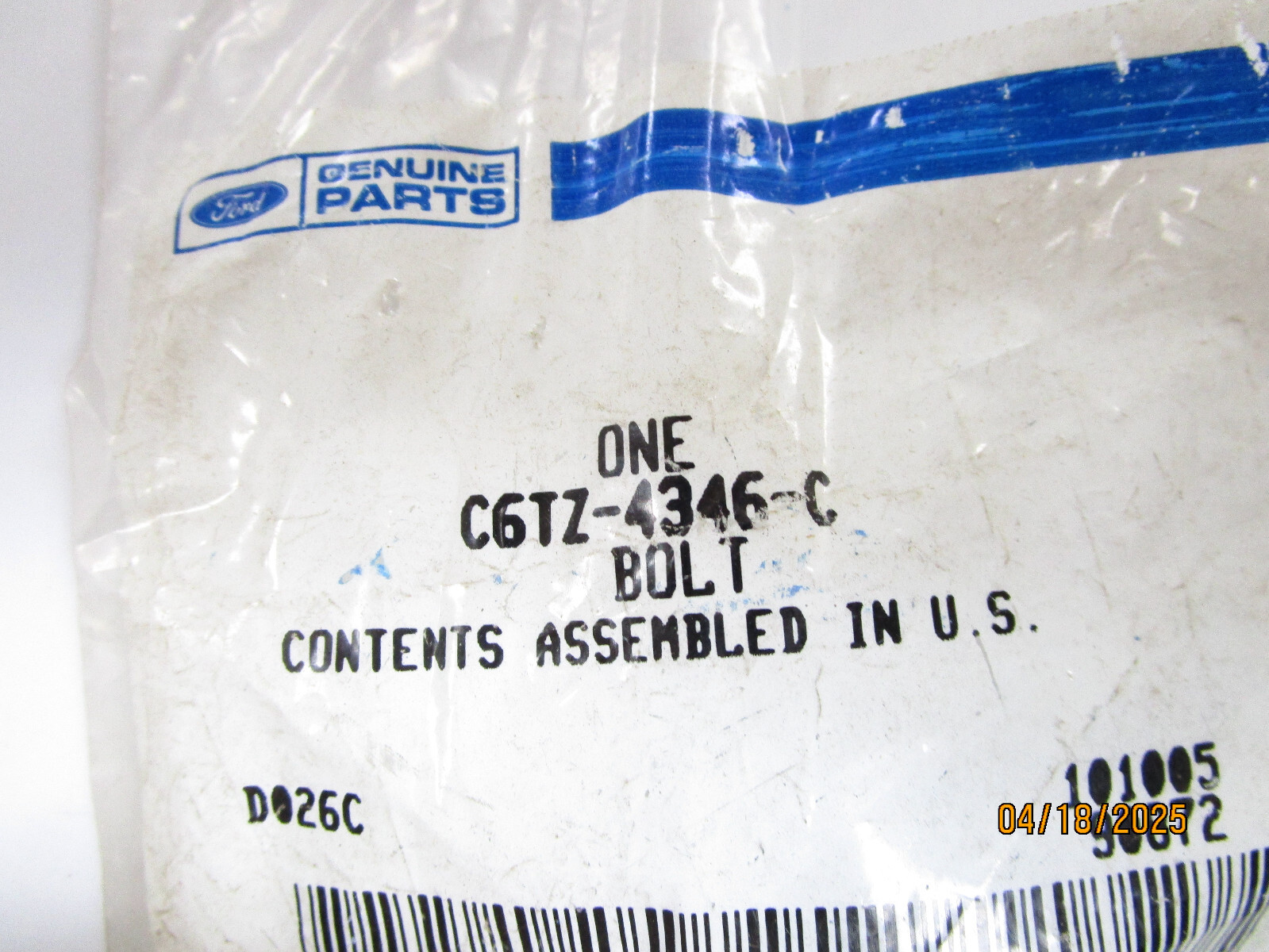 Genuine Ford OEM C6TZ-4346-C Bolt Hex Head | eBay