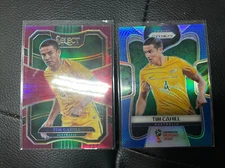 2018 Panini World Cup SELECT Tim Cahill Red Blue /199 PRIZM AUSTRALIA 2 Card