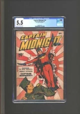 Captain Midnight #24 CGC 5.5 1944 Rising Sun Flag War Cover 