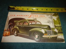 1939 MERCURY 8 SALES BROCHURE / FOLDER / ORIGINAL FOMOCO ITEM!!
