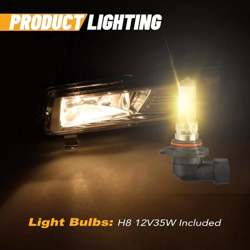 For 2020-2023 Nissan Titan Front Bumper Fog Lights Driving Lamps Left Right Side - Picture 7 of 19