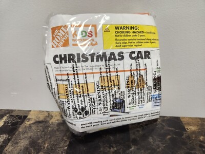 2021 Home Depot Kids Workshop Kit: Christmas Car W/ Pin