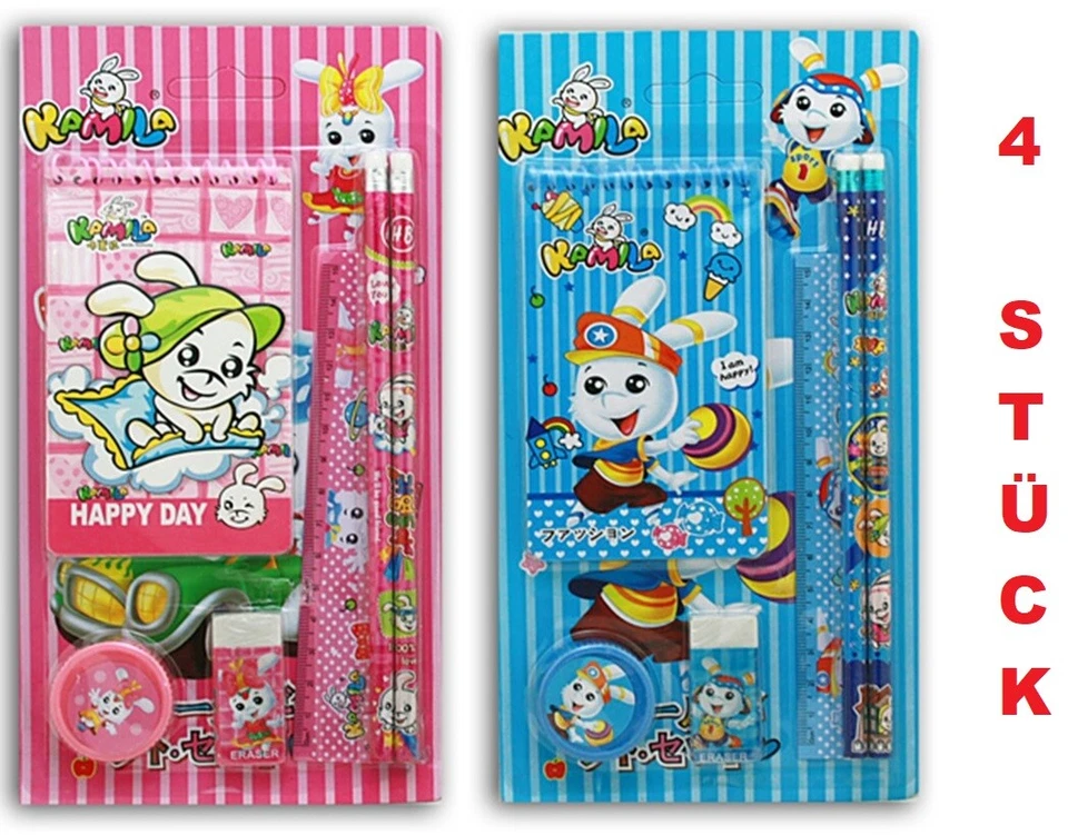 6 tlg. Schreibset Kita Schule Zeichnen Mitgebsel Geburtstag Geschenk Spiel Malen