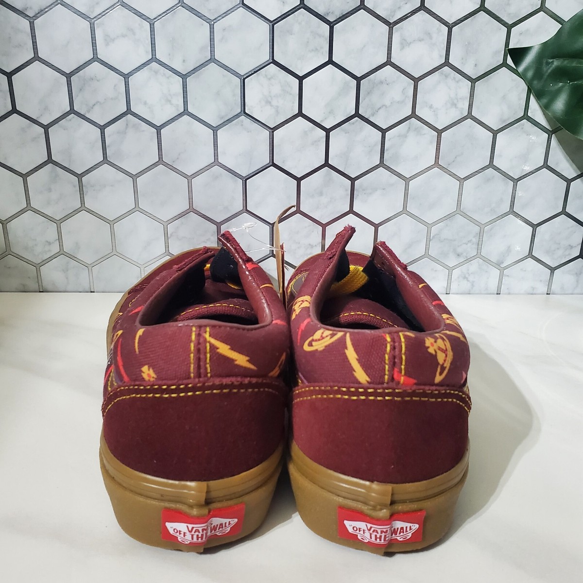 Vans Old Skool X Vivienne Westwood Anglomania Burgundy Women 6.5