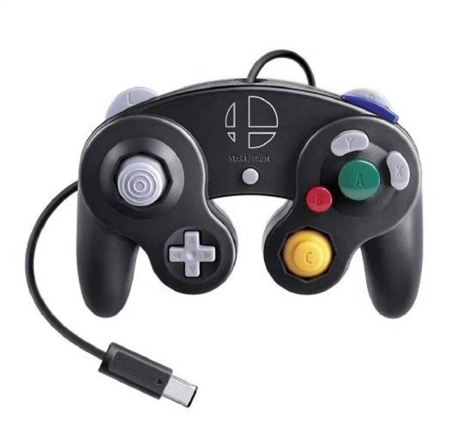 Nintendo GAMECUBE Controller GC Super Smash Bros. Genuine Black - Image 2 of 2