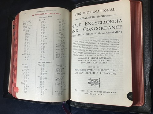 CHRISTIAN WORKER’S BIBLE Illustrated Thumb-Indexed w Encyclopedia 1993 SUPERIOR - Foto 16 di 21
