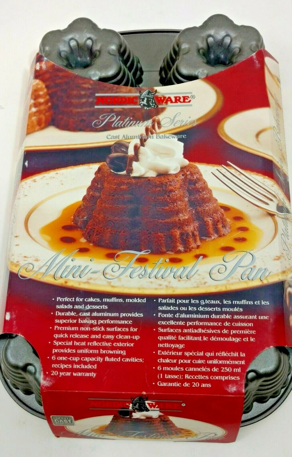 NORDIC WARE Mini-Festival Pan by Williams Sonoma Mini Bundt Pan New