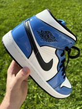 Size 8 - Air Jordan 1 SE Mid Signal Blue for sale online | eBay