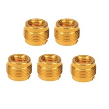 5 Pack Mic Screw Adapters 5/8 Male to 3/8 Female for Shure SM58 SM57 Clip Holder