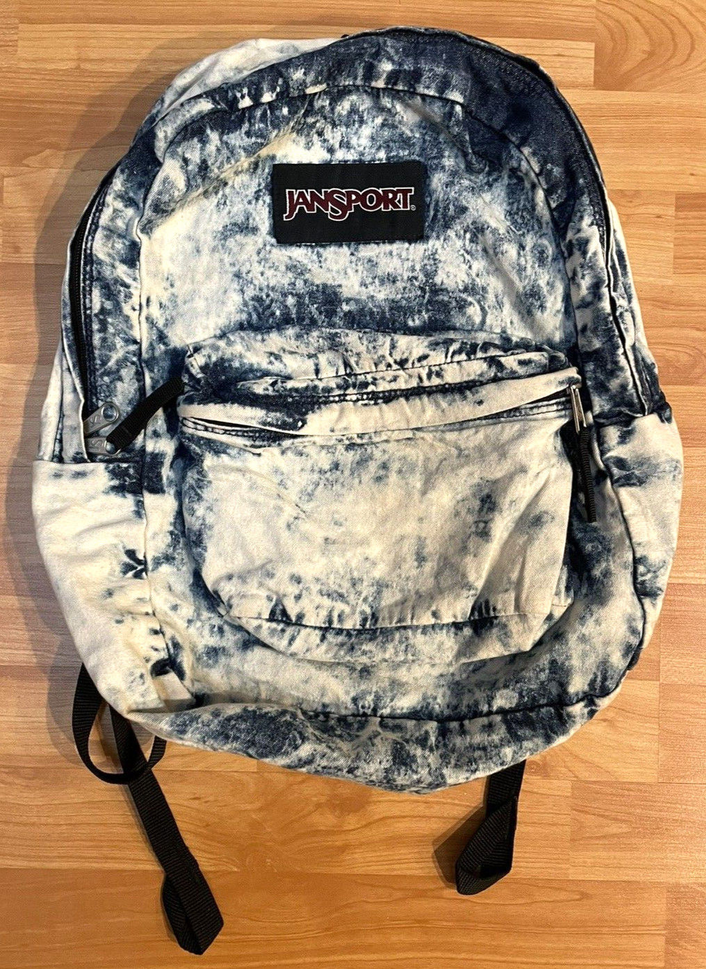 Jansport Backpack Book Bag Denim Acid Wash School Rar… Gem